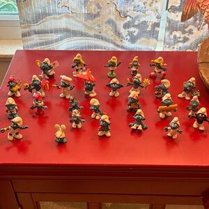 Smurfs Figurine Set - Blue and White